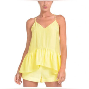 CINQ À SEPT Janet Ruffle Hem Top